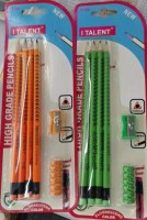 4108_Crayon a Papier par 4 + gomme + taille crayon
